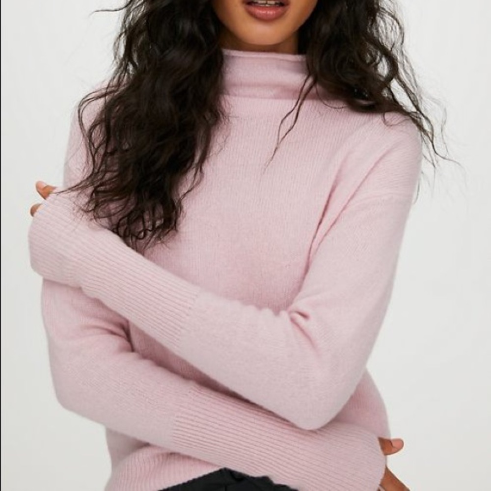 Wilfred Pink Cowl-Neck Sweater